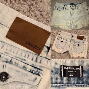 MEK Denim cut-off jean shorts NWOT